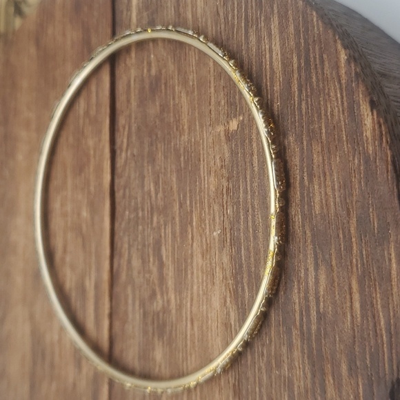 B2134 amber crystal bracelet‎ slider